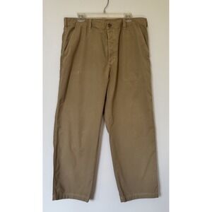 J. Crew Men's Khakis Chinos SZ 38x32 100% Cotton Back Cargo Pockets